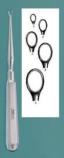 Curette Dermal Oval Piffard Size 5 (10mm Dia.) by Integra York PA, Inc. (Miltex)  ID 33-11A